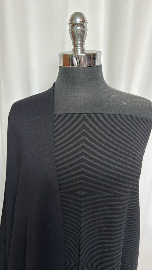 BLACK LINES BUNDLE : 2YD Black Lines Heavy PF & 1+YD Black PF FT : A29230