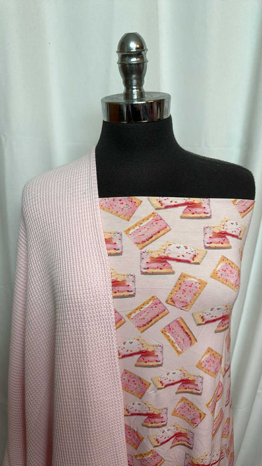 PINK POPTARTS BUNDLE : 1.75YD Pink C/M Thermal & 2YD Pop Tarts Modal : A27900