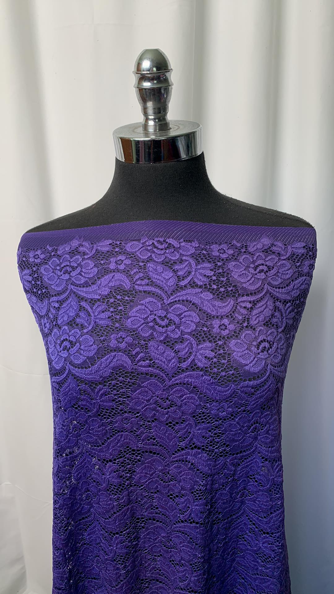 Purple - Stretch Lace - By the Yard