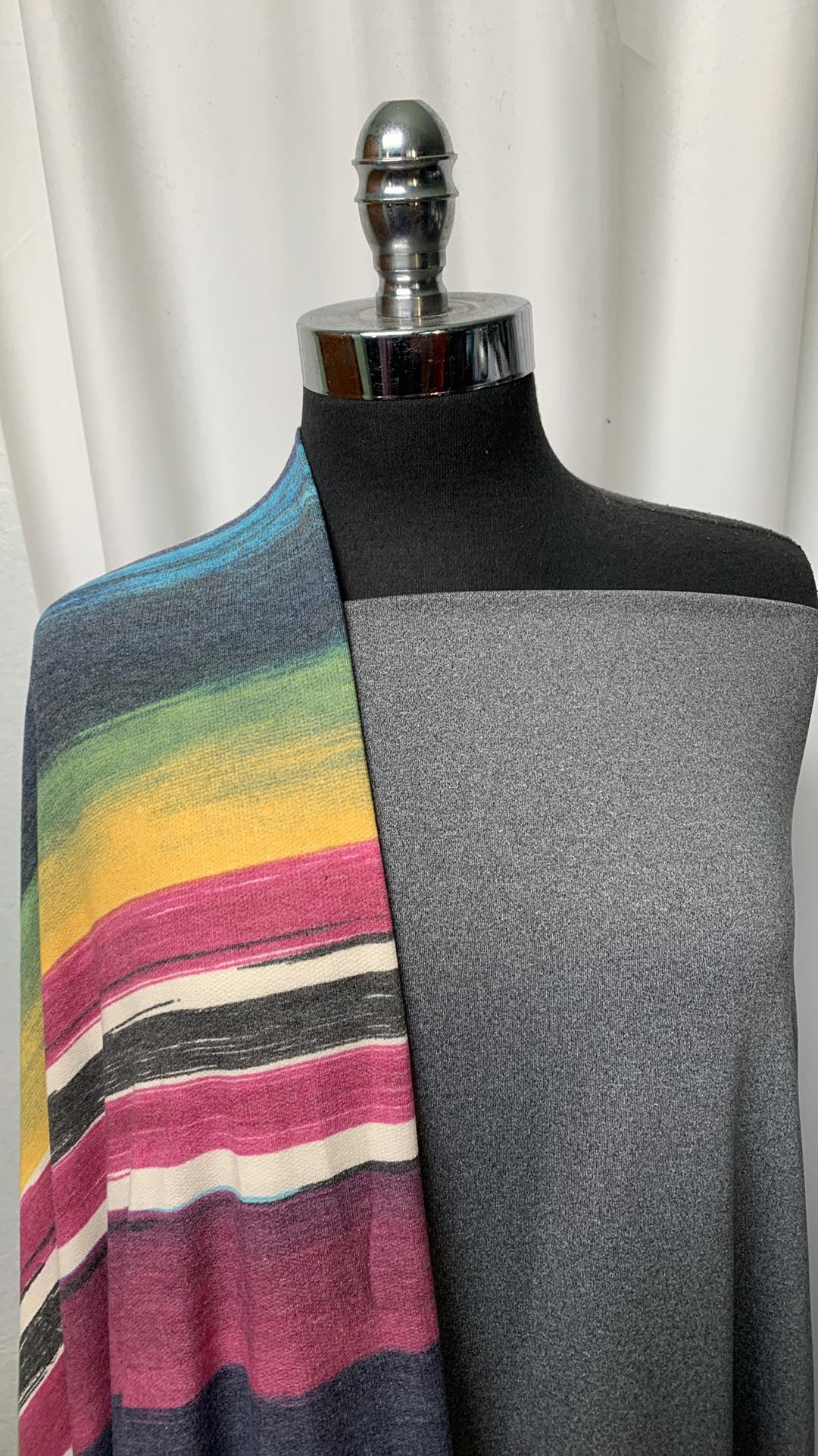 GREY/STRIPE BUNDLE : 2YD Heather Grey PF FT & 2YD Stripe PRS FT : A1719