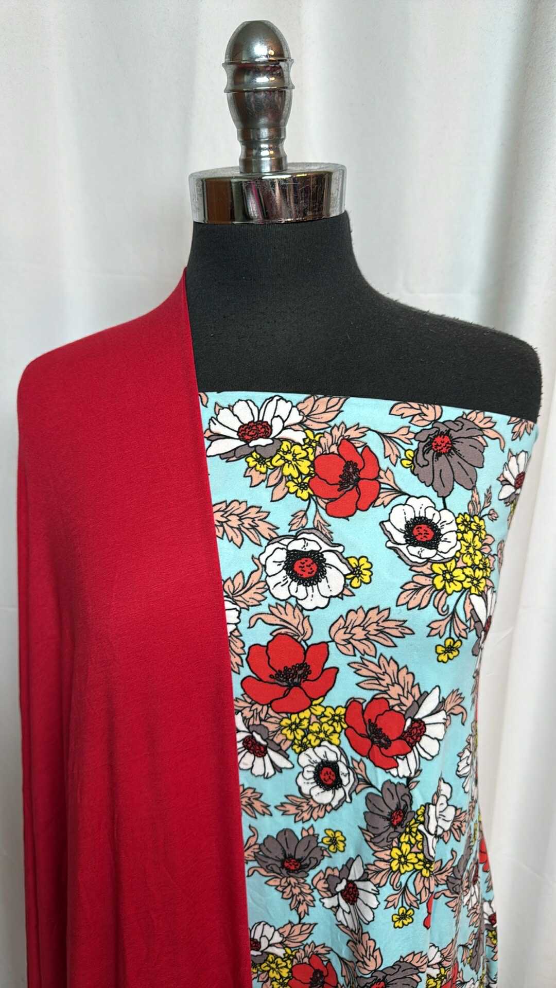 RED/FLORAL BUNDLE : 2YD Floral DBP & 2YD Red R/S : A28695