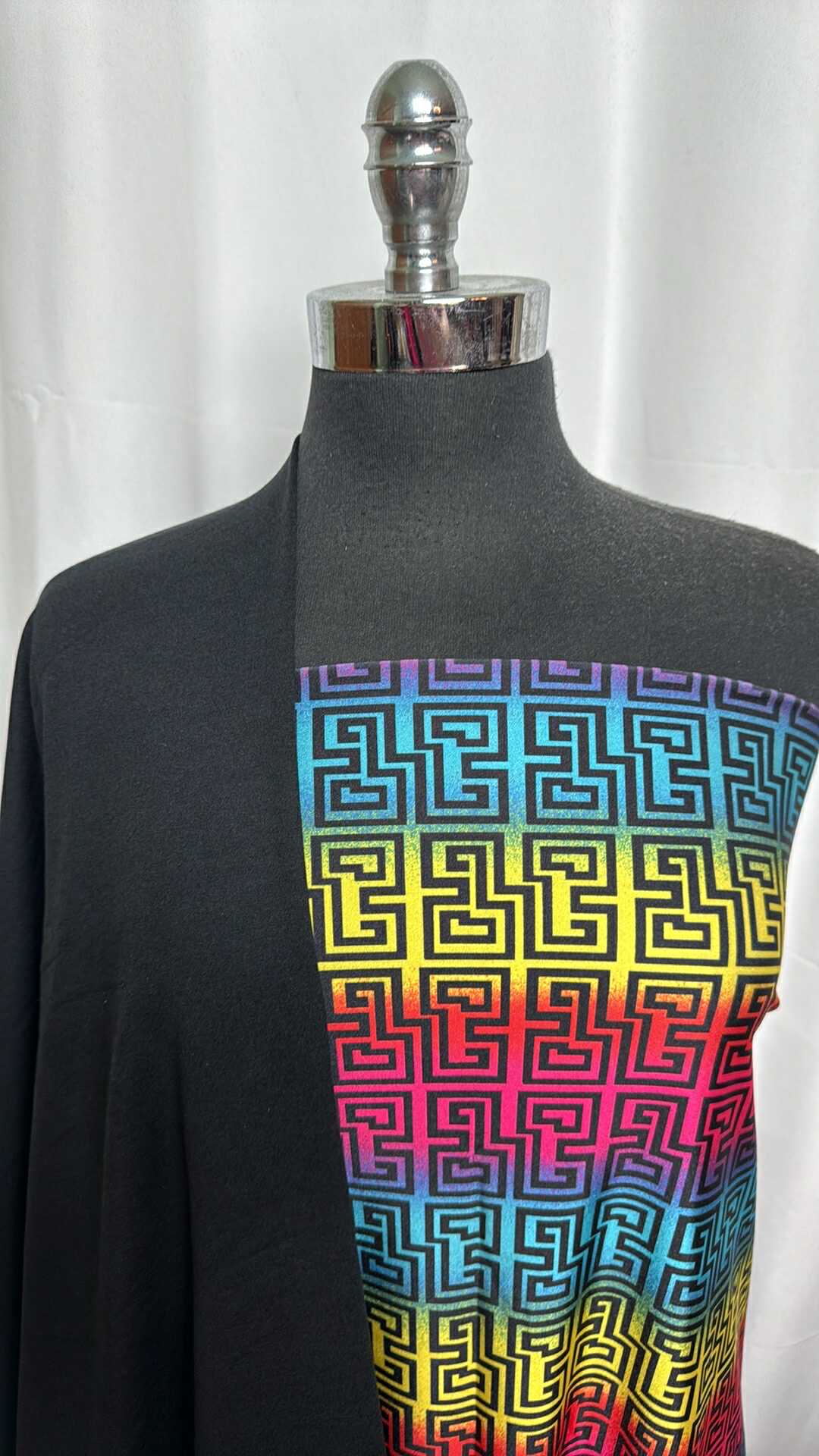 BLACK/OMBRE GEO BUNDLE : 2YD Ombre Yoga PF & 1YD Black 2-Tone Peached PF : A28924