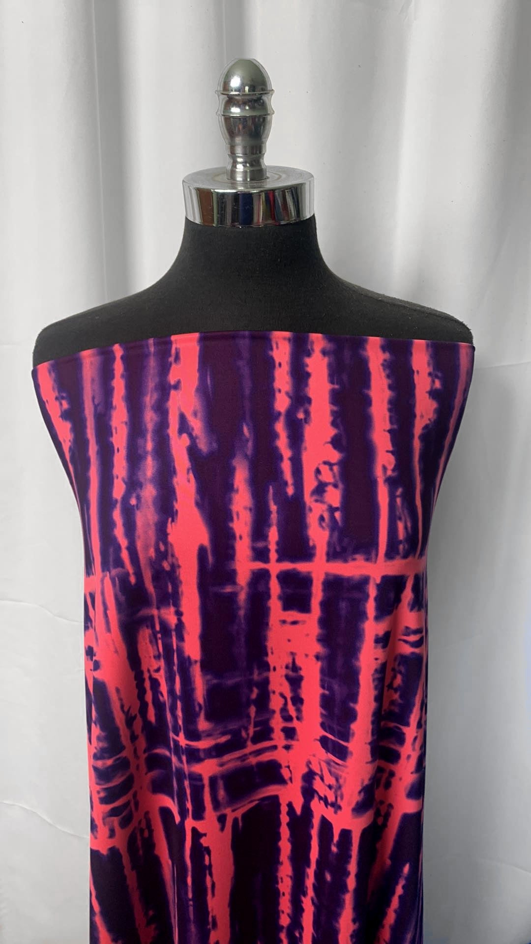 Pink/Navy Tie Dye - Performance - 2 Yard Cut