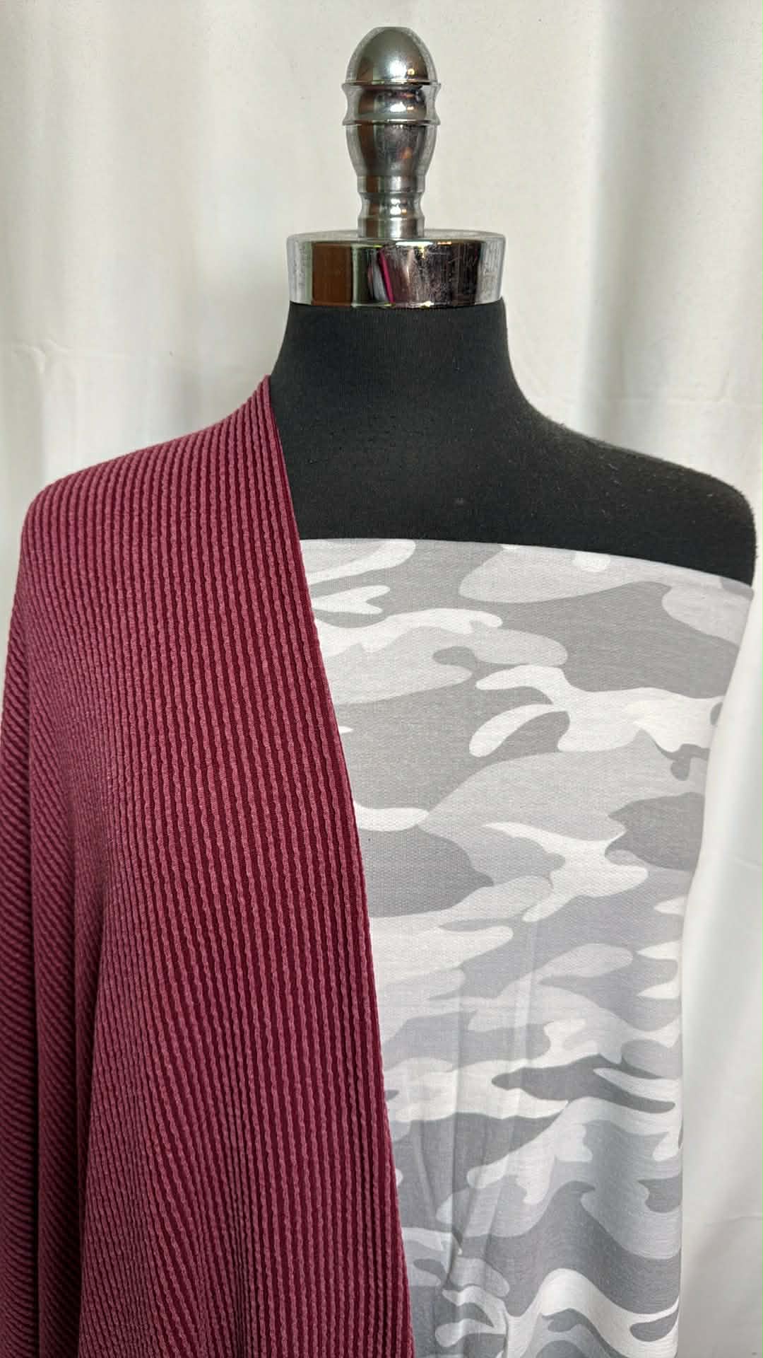 CAMO/URBAN RIB BUNDLE : 2YD Red Urban Rib & 2YD Camo PRS FT : A29549