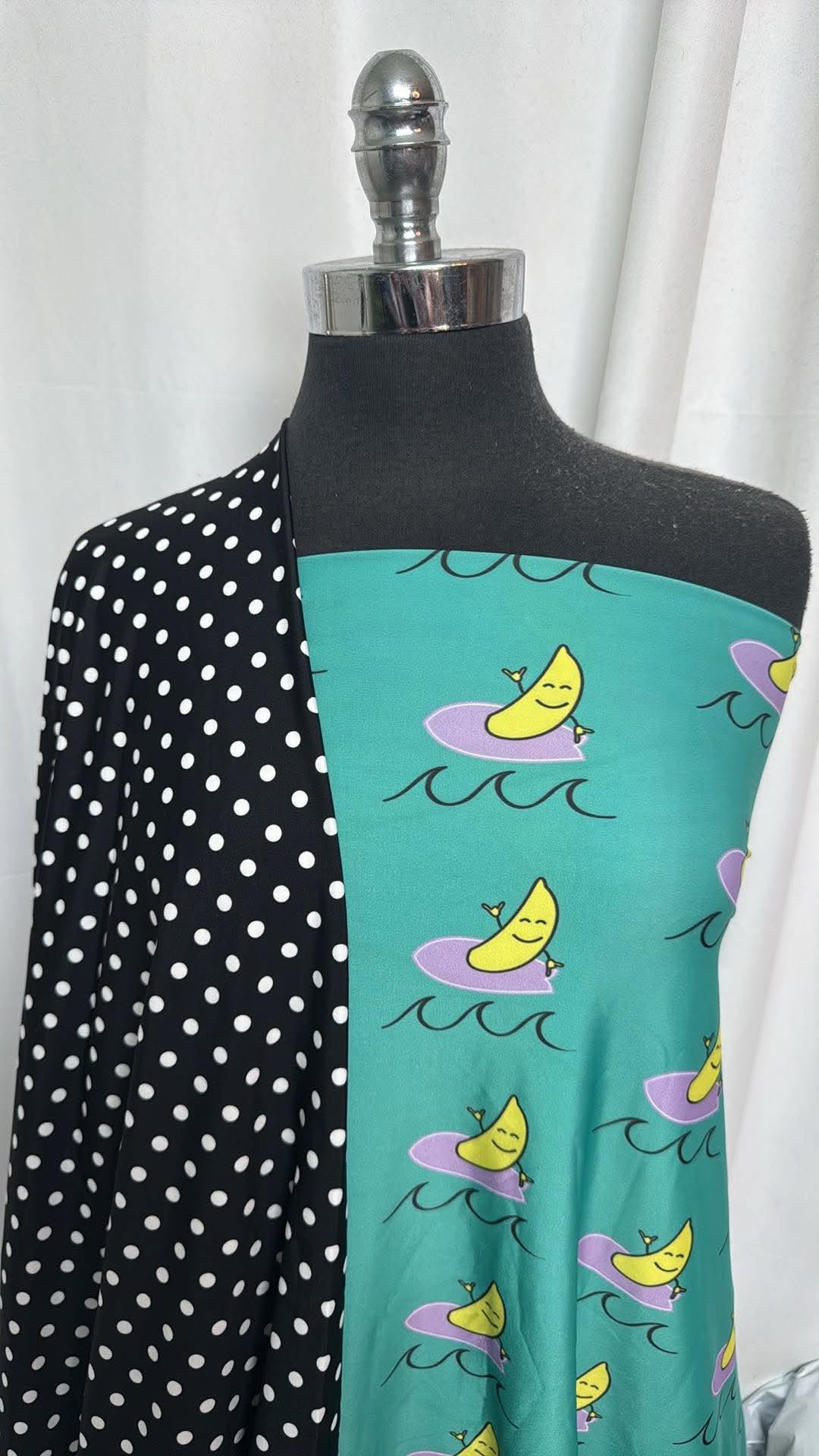 SURFING BANANA/DOT BUNDLE : 2YD Surfing Banana N/S Swim & 1.5YD Dot N/S Swim : A30699
