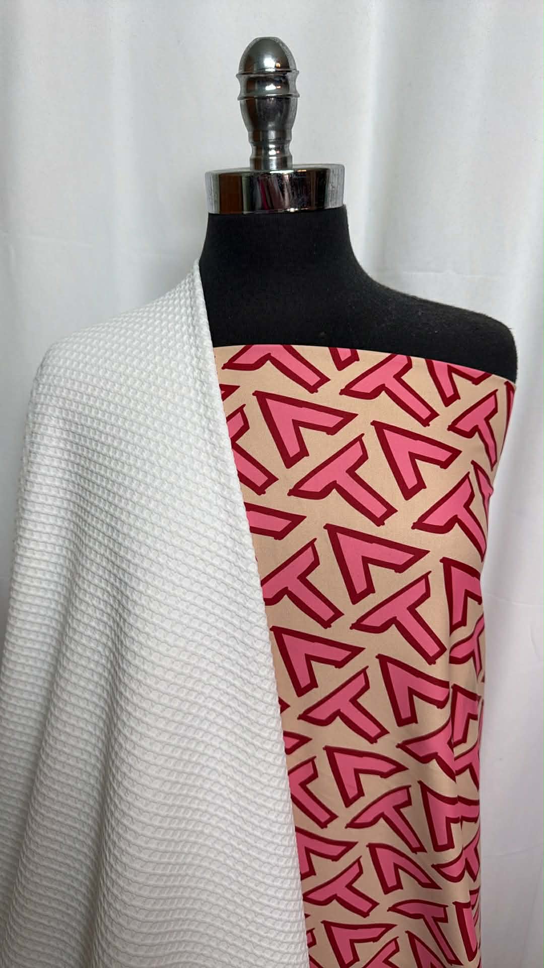 WHITE JACQUARD/TA BUNDLE : 2YD TA Yoga PF & 2YD White Jacquard PF : A29419