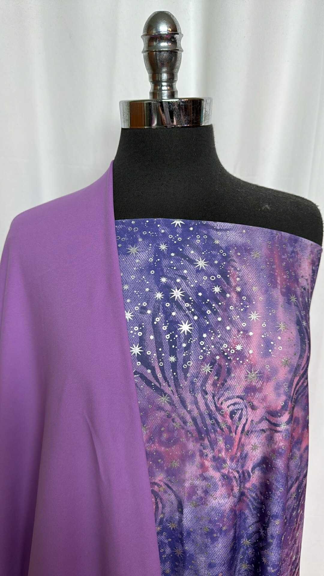 PURPLE FOIL BUNDLE : 2YD Foil Yoga PF & 2YD Purple Yoga PF : A29218