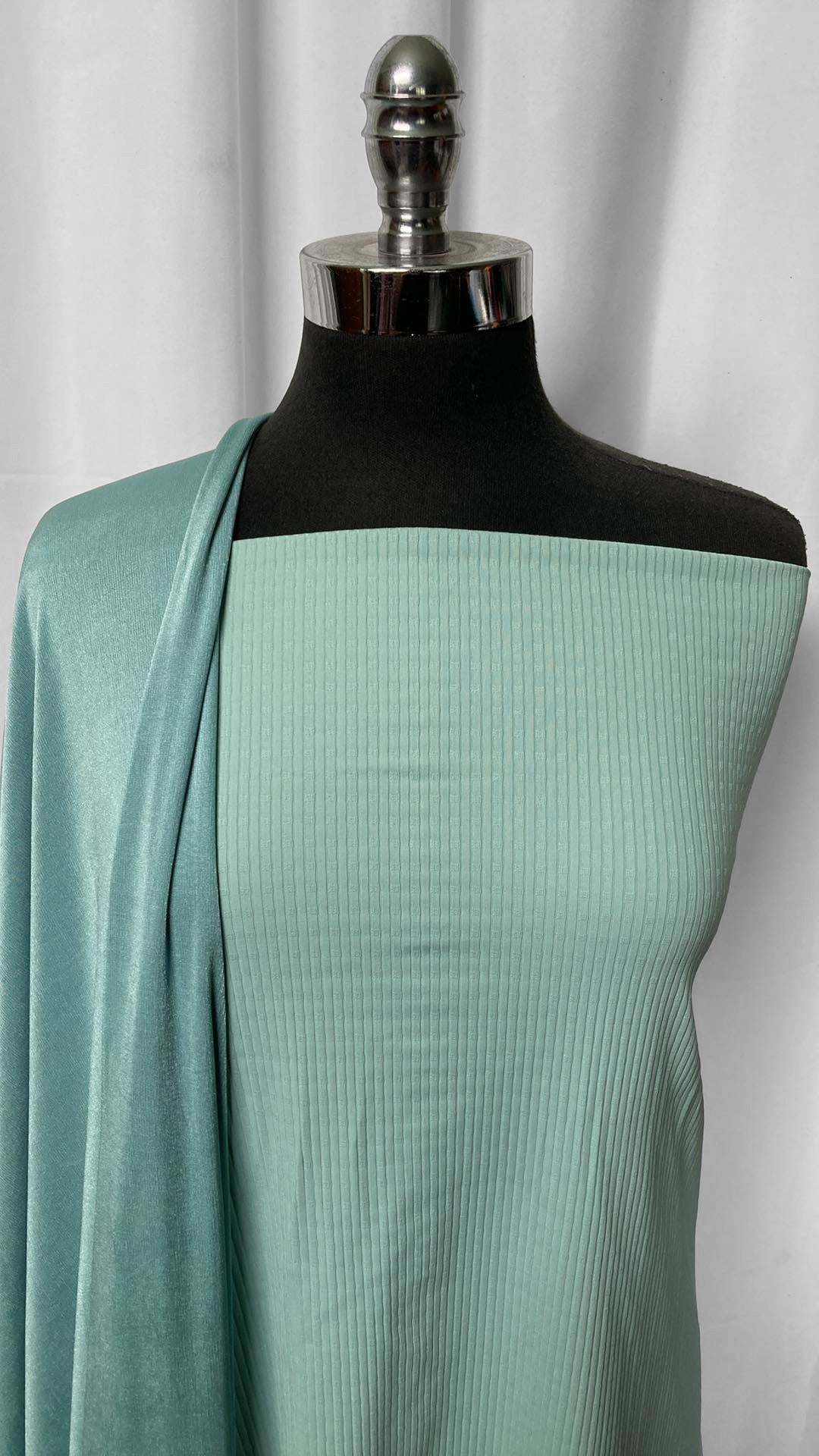 FANCY/SHIMMER BUNDLE : 2YD Heavy Fancy-Rib PF & 2YD Shimmer Foil ITY ...