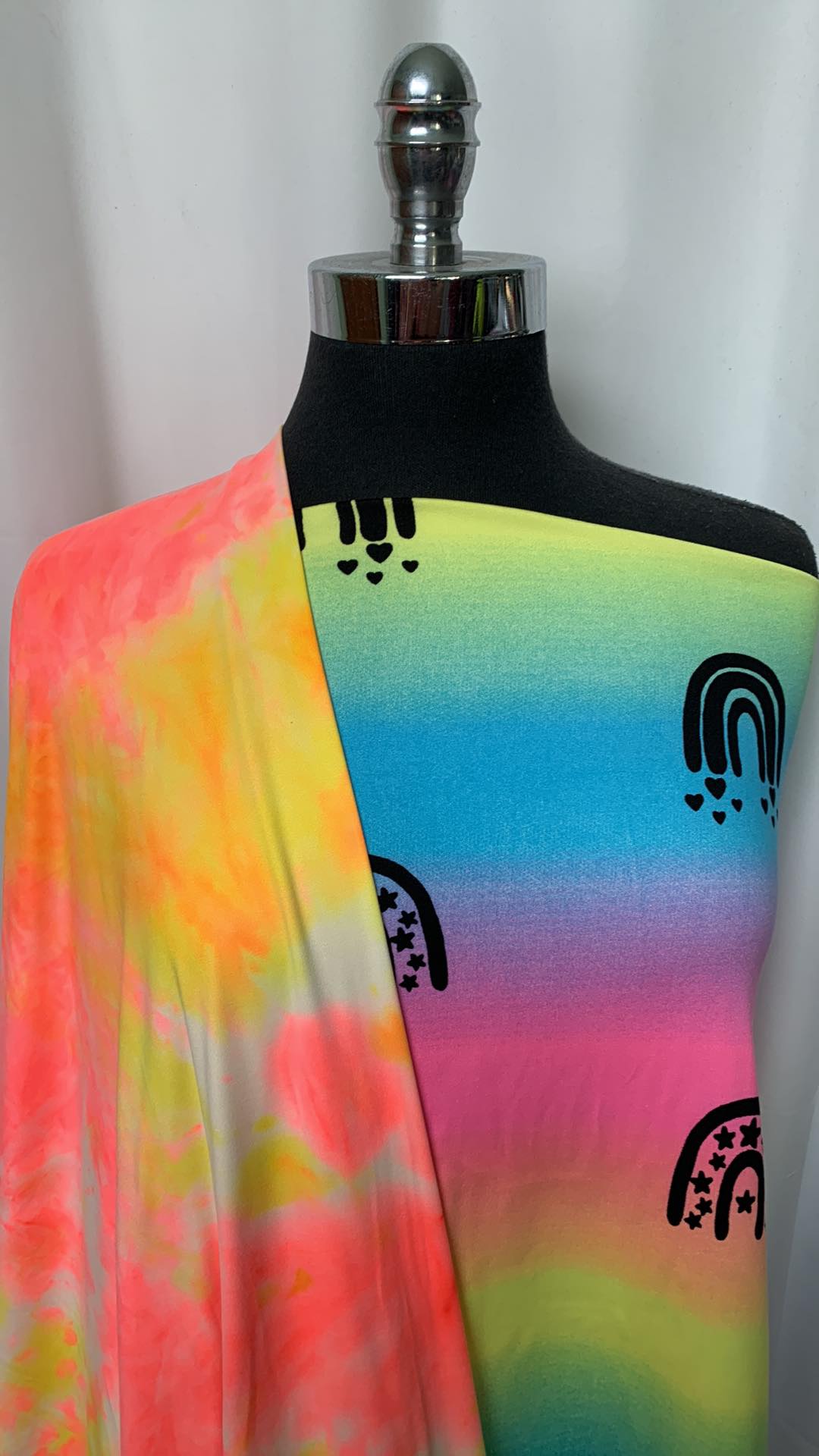 RAINBOW SHERBET BUNDLE : 2YD Rainbow DBP & 2YD Bright Sherbet Tie Dye DBP : A2061