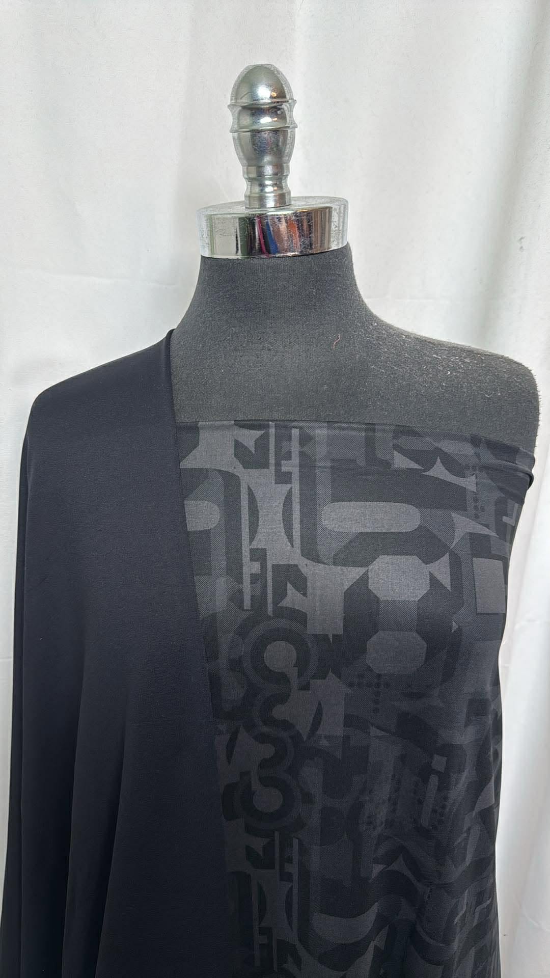 BLACK NUMBERS BUNDLE : 2YD Black Numbers Name-Brand Top-Weight PF & 3YD Black PF FT : A30279