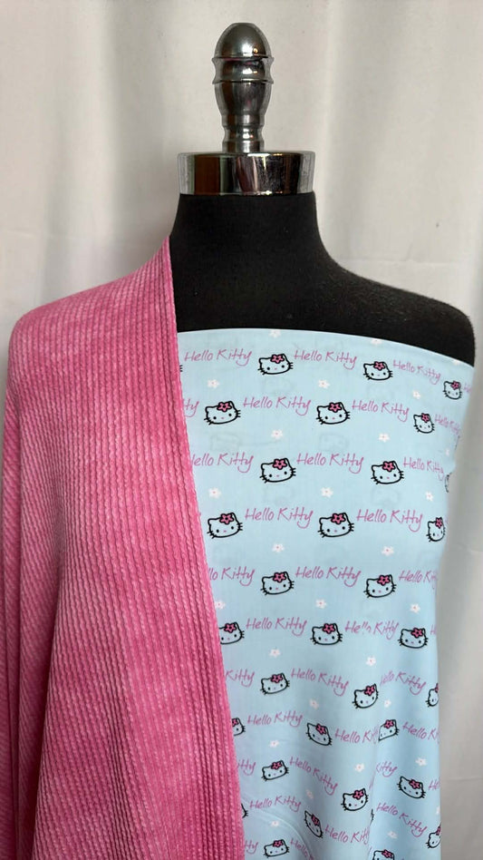 HI CAT/TIE DYE RIB BUNDLE : 2YD Hi Cat N/S Swim & 2YD Pink Tie Dye Urban Rib : A29524