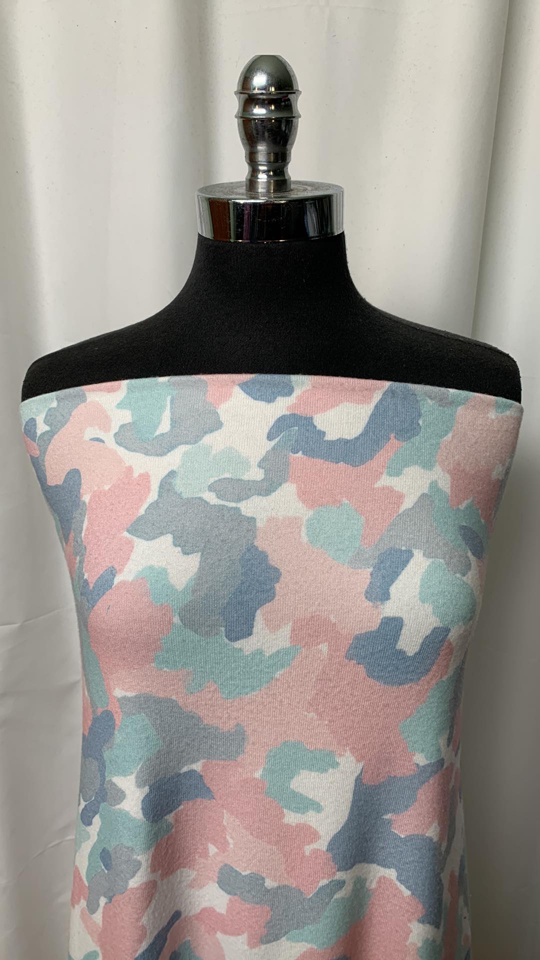 Pastel Camo - Brushed Sweater Knit - By the Yard