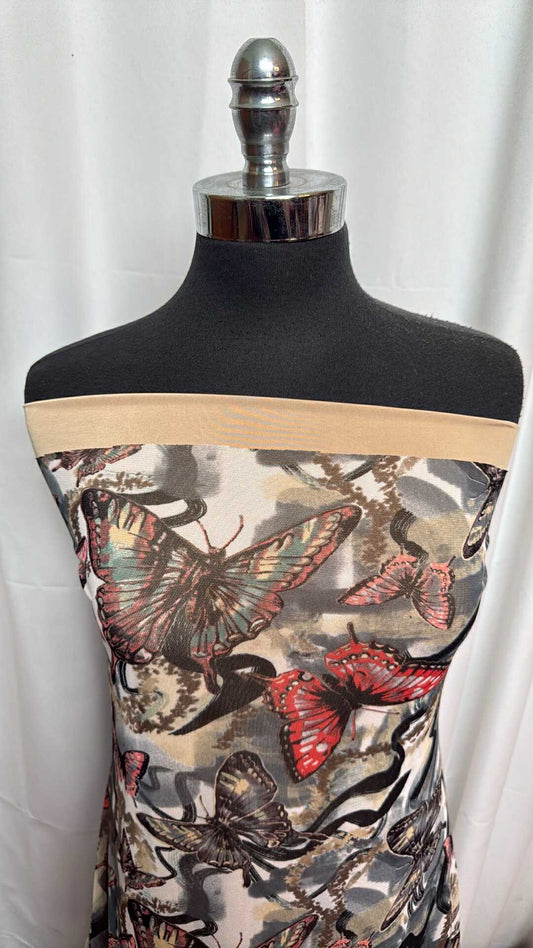 TAUPE/BUTTERFLY MESH BUNDLE : 3YD Butterfly Mesh & 3YD Taupe Venezia : A28090