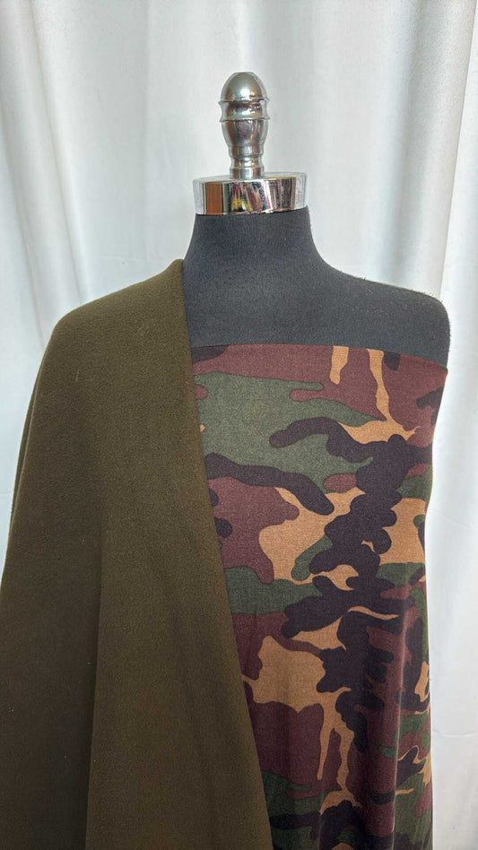 MILITARY/CAMO BUNDLE : 2YD Military Fleece & 2YD Camo PRS Jersey : A28777