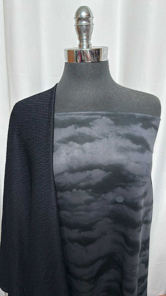 TEXTURED/CLOUDS BUNDLE : 2YD Clouds Yoga PF (Read Descr.) & 2YD Textured PF (42" Wide) : A29049