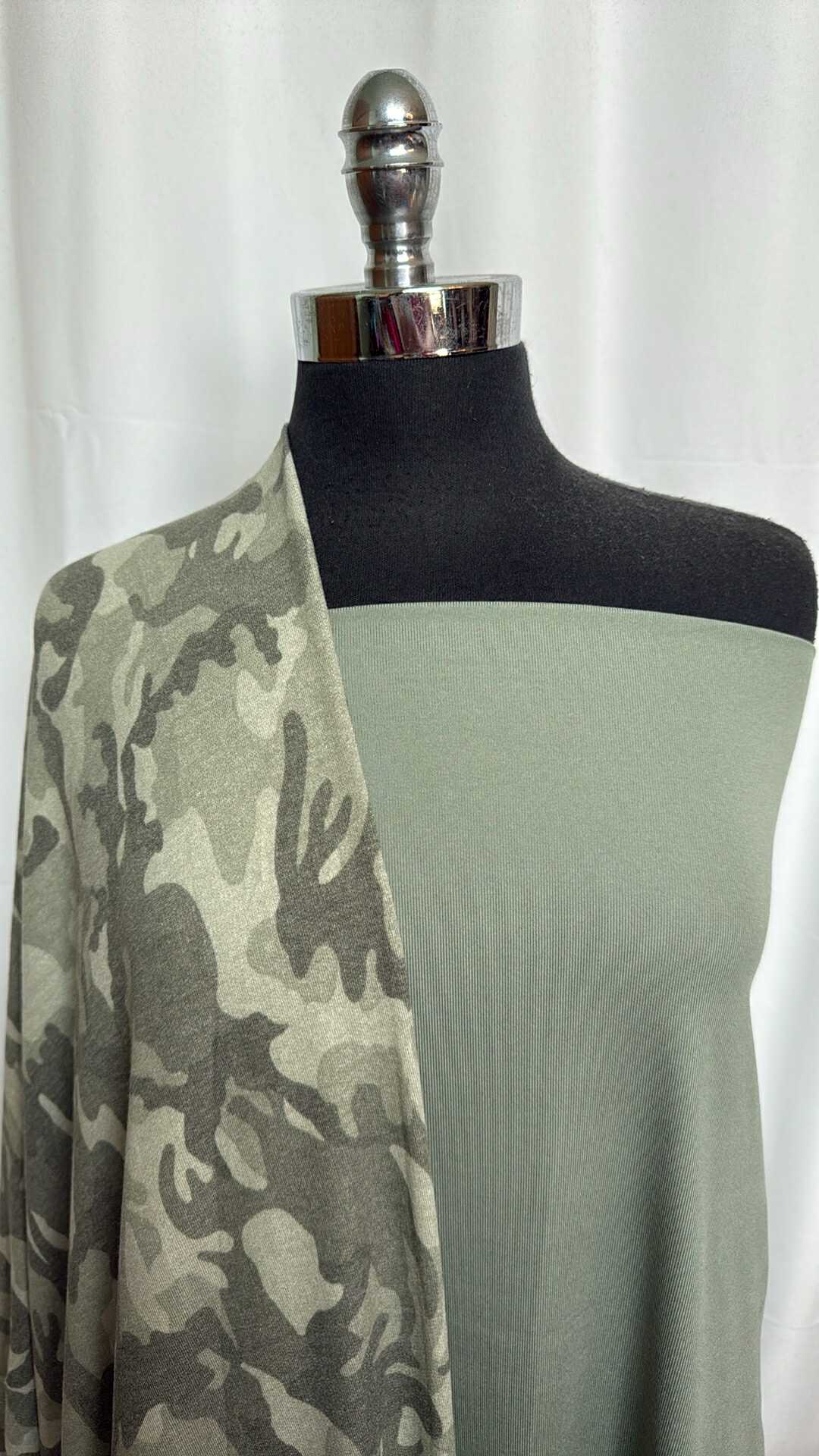 SAGE/CAMO BUNDLE : 1.5YD Sage PF Rib & 2YD Camo PRS FT : A28947
