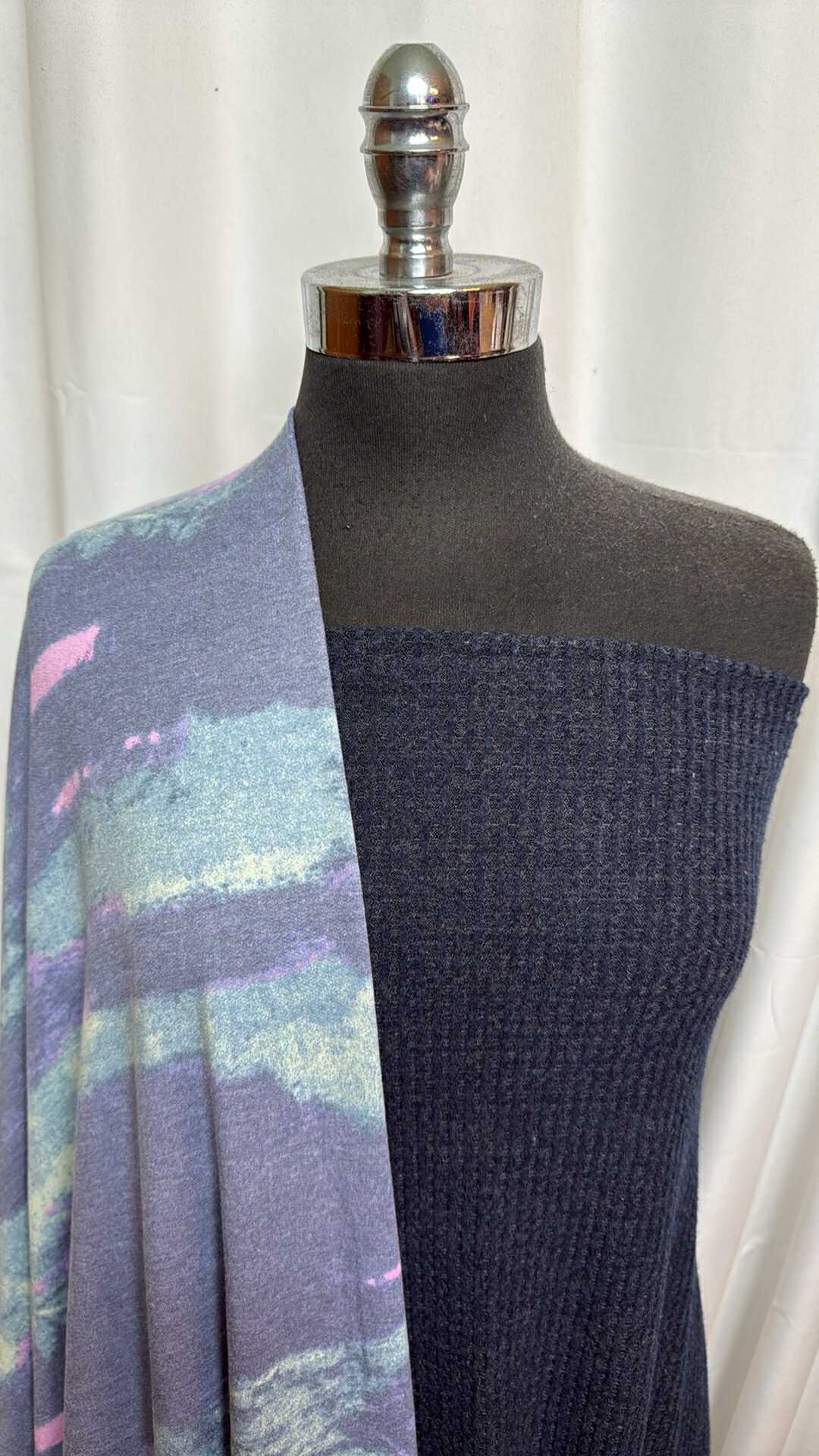 NAVY THERMAL BUNDLE : 2.5YD Navy Brushed Thermal & 2YD Blue PRS FT (Flaw) : A28260