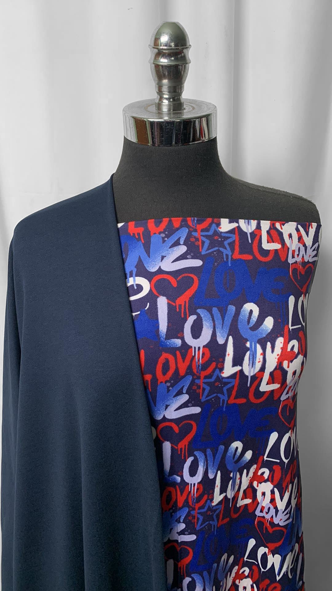 NAVY/LOVE BUNDLE : 2YD RWB Love DBP & 2YD Navy Peached PF : A25161