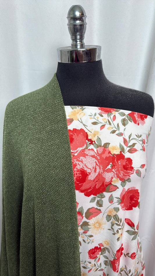 FLORAL/HONEYCOMB BUNDLE : 1.5YD Floral DBP & 2YD Honeycomb SK : A30382