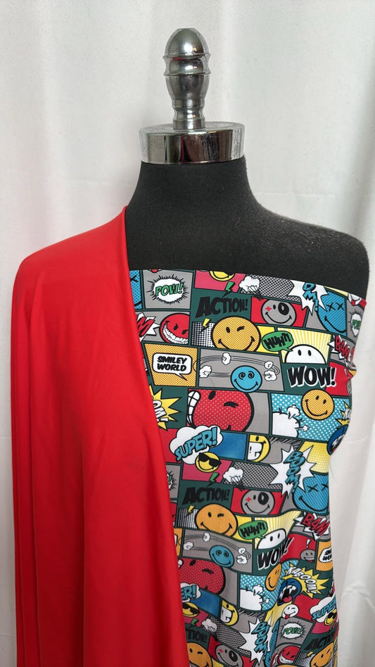 RED/COMIC BUNDLE : 24" Cut of N/S Swim & 34" Cut of N/S Swim : A30383