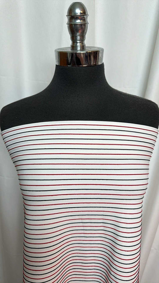 89 Raised Black/Red - Nylon/Spandex -  2 Yard Cut