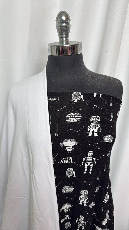 LITTLE REBEL BUNDLE : 2YD Little Rebel Modal/Spandex & 2YD White C/S FT : A30436