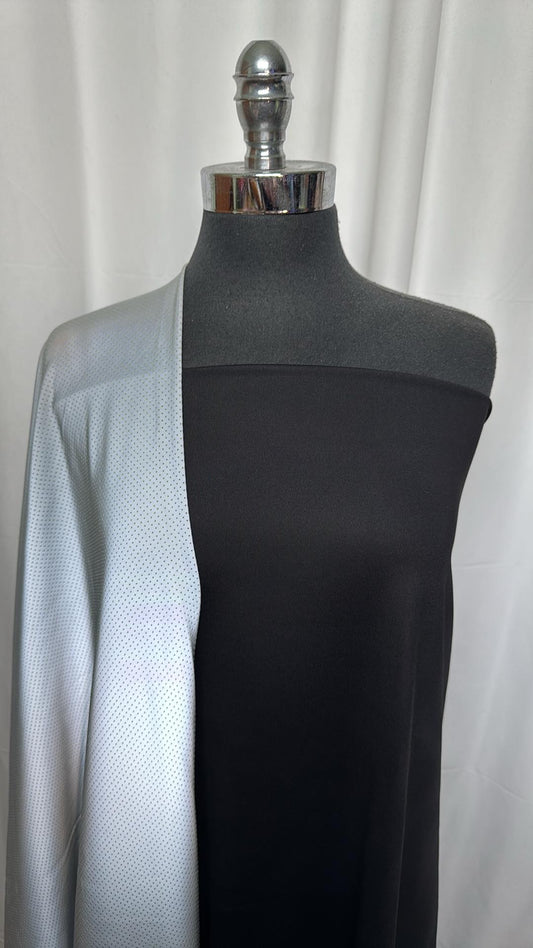 BLACK/REFLECTIVE MESH BUNDLE : 2YD Neon P/S Mesh w/Reflective Face & 2YD Black Heavy PF : A27039