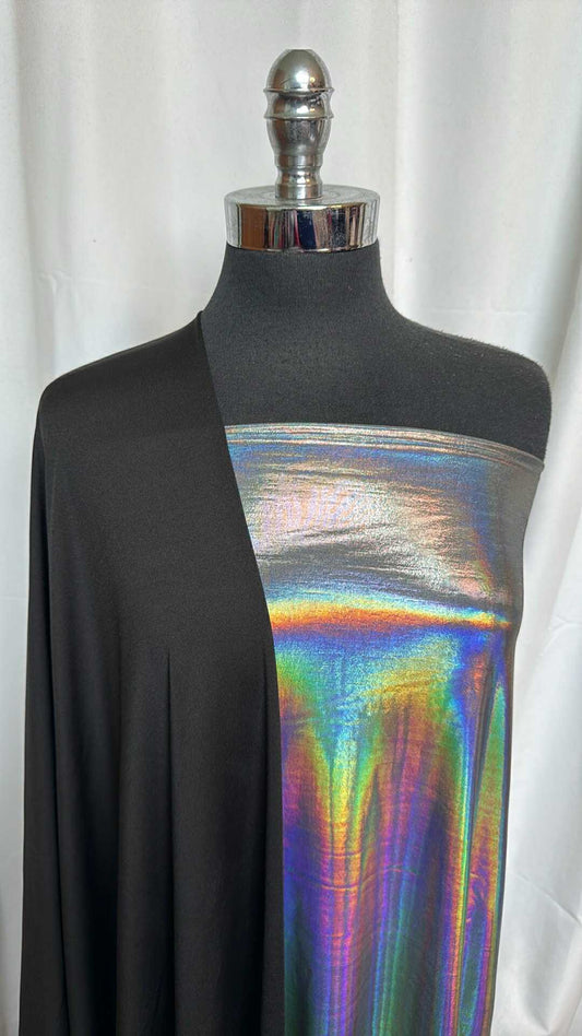 BLACK/HOLO BUNDLE : 2YD Black Yoga PF & 2YD Holographic Foil ITY : A28534