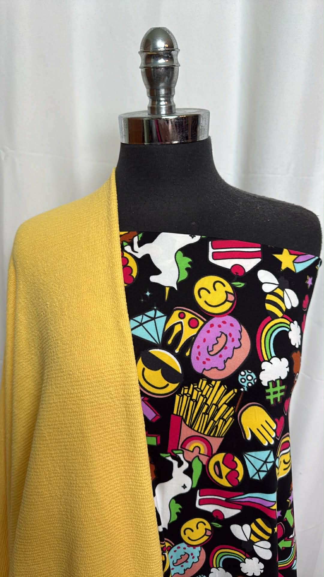 YELLOW/EMOJI BUNDLE : 2YD Emoji DBP & 1.5YD Yellow Flat-Back Thermal : A29420