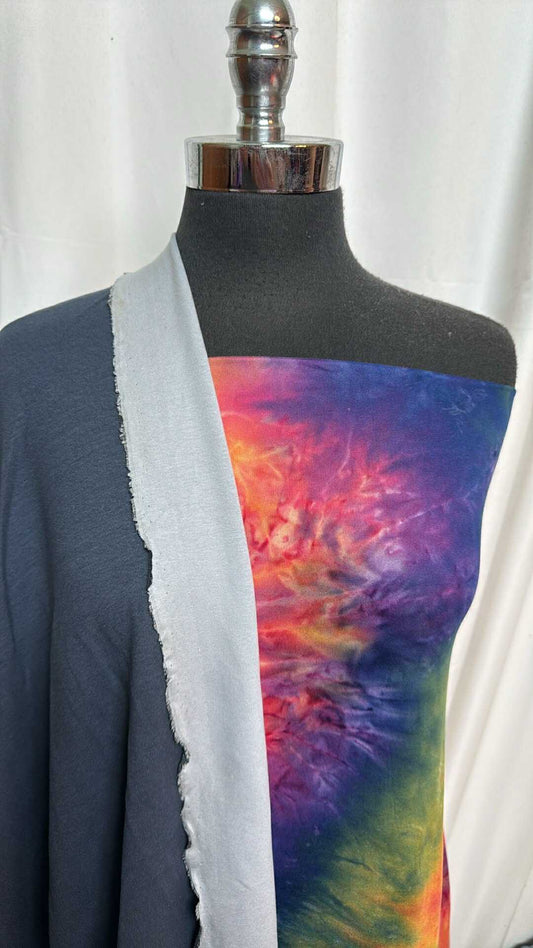 2-FACED/TIE DYE BUNDLE : 2YD Tie Dye DBP & 2YD 2-Faced C/S Interlock : A28383