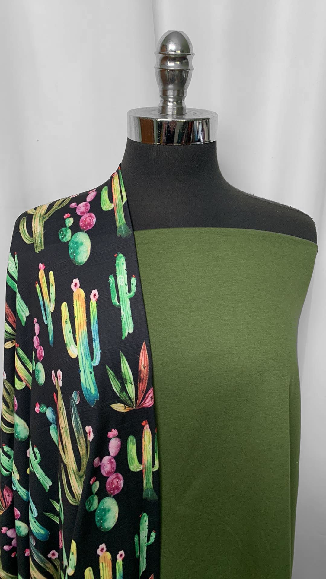 PISTACHIO/CACTUS BUNDLE : 1+YD Pistachio Peached PF & 1YD Cacti DBP : A2191