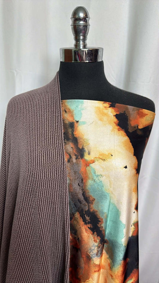 ABSTRACT/URBAN RIB BUNDLE : 2.5YD Abstract Yoga PF & 2YD Urban Rib : A29543