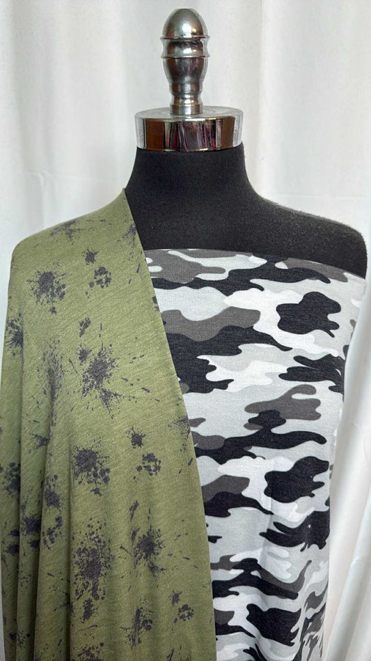CAMO/OLIVE SPLATTER BUNDLE : 2YD Camo PRS FT & 2YD Olive Splatter PRS FT : A28425