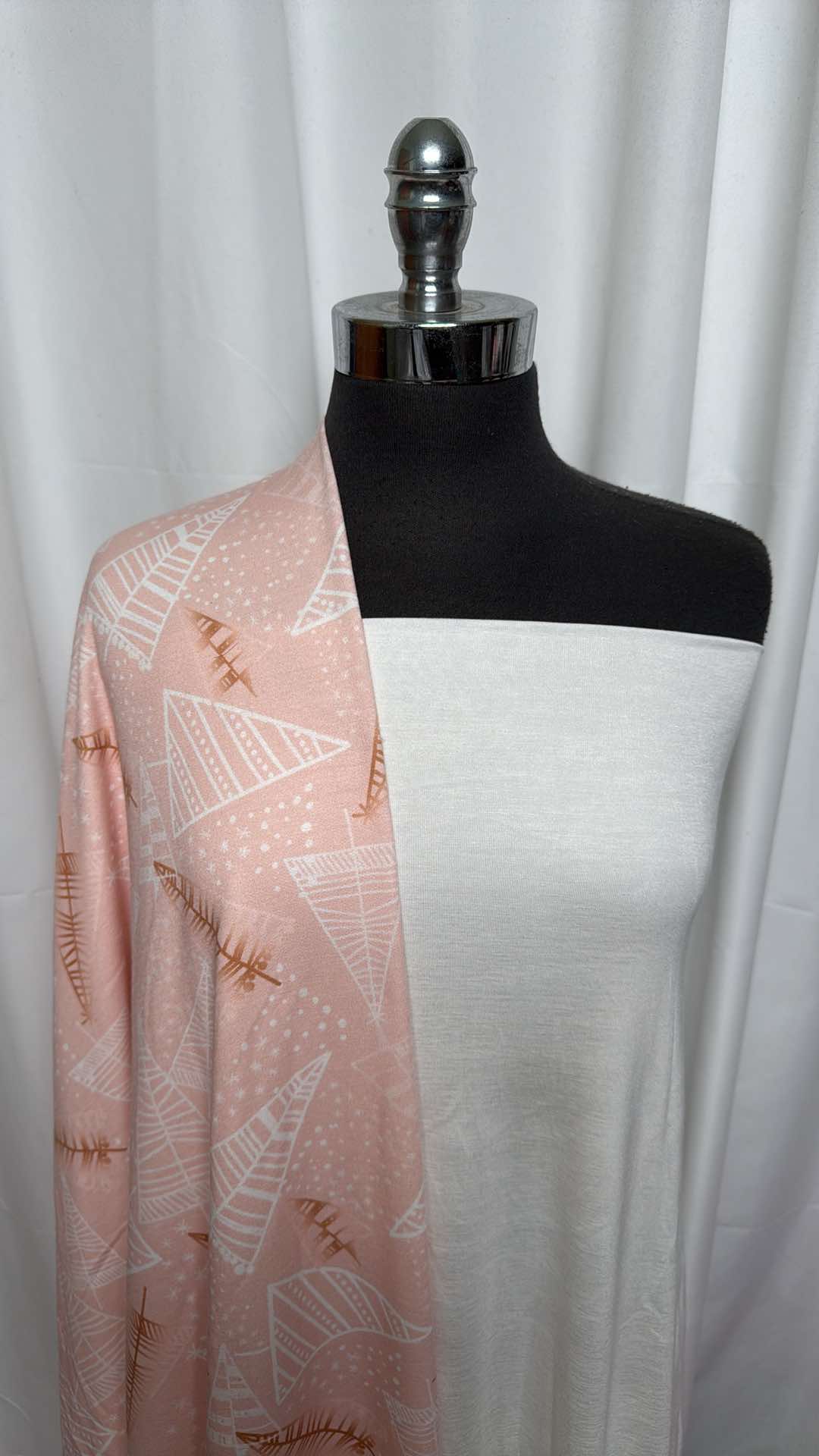 IVORY/BLUSH HOLIDAY TREES BUNDLE : 2YD Ivory R/S & 2YD Blush Holiday Trees PRS FT : A26205