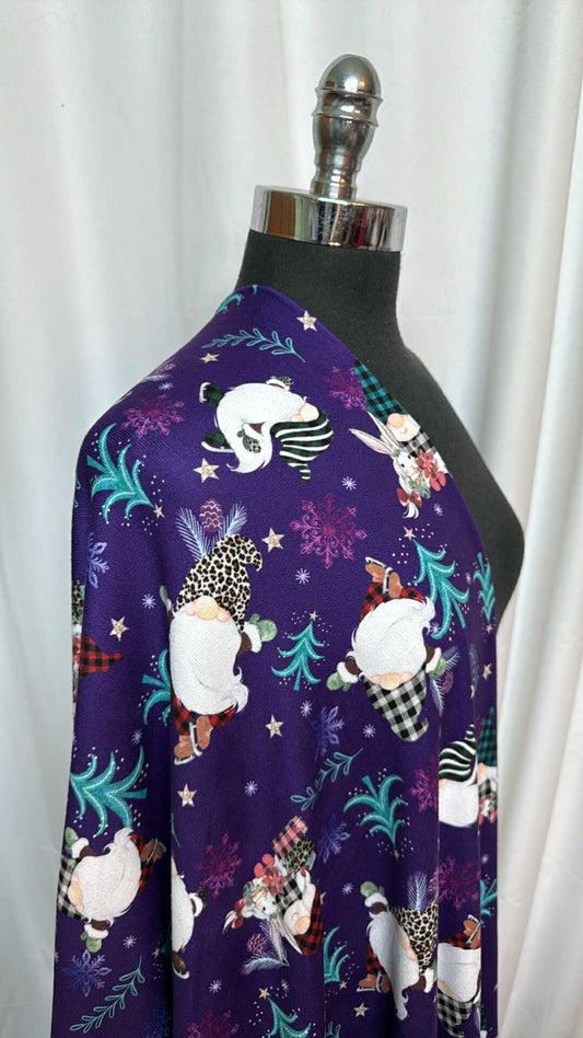Purple Gnomes - Oakley Sweater Knit - By the Yard