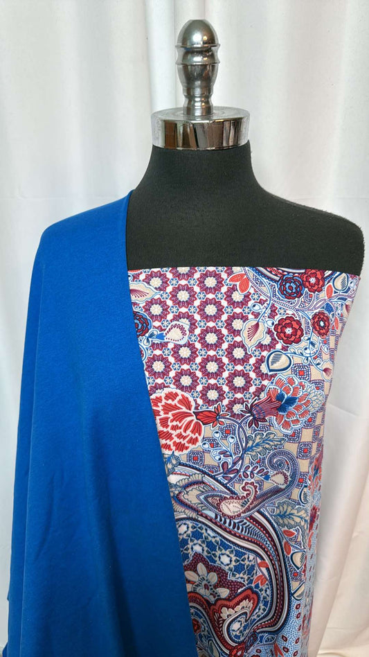 RED-BLUE/WAYFINDER BUNDLE : 1+YD Red/Blue ITY & 2YD Wayfinder Heather Peached PF : A26805