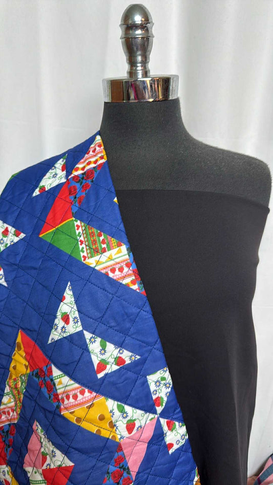 BLACK/QUILT BUNDLE : 1.5YD Black Supplex & 2YD Quilted : A29087