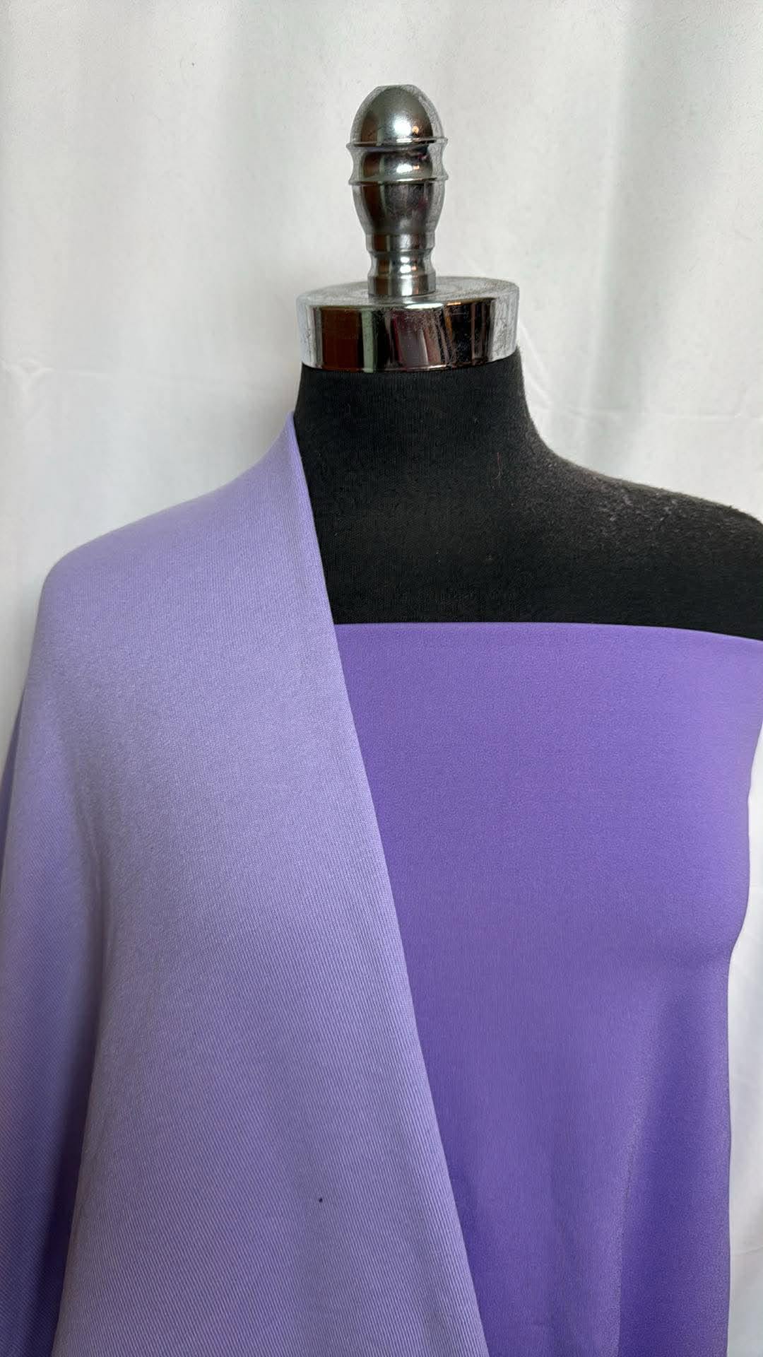 DOUBLE PURPLE BUNDLE : 2YD Purple Yoga PF & 2.5YD Purple Sweatshirt Fleece (72" Wide) : A30045