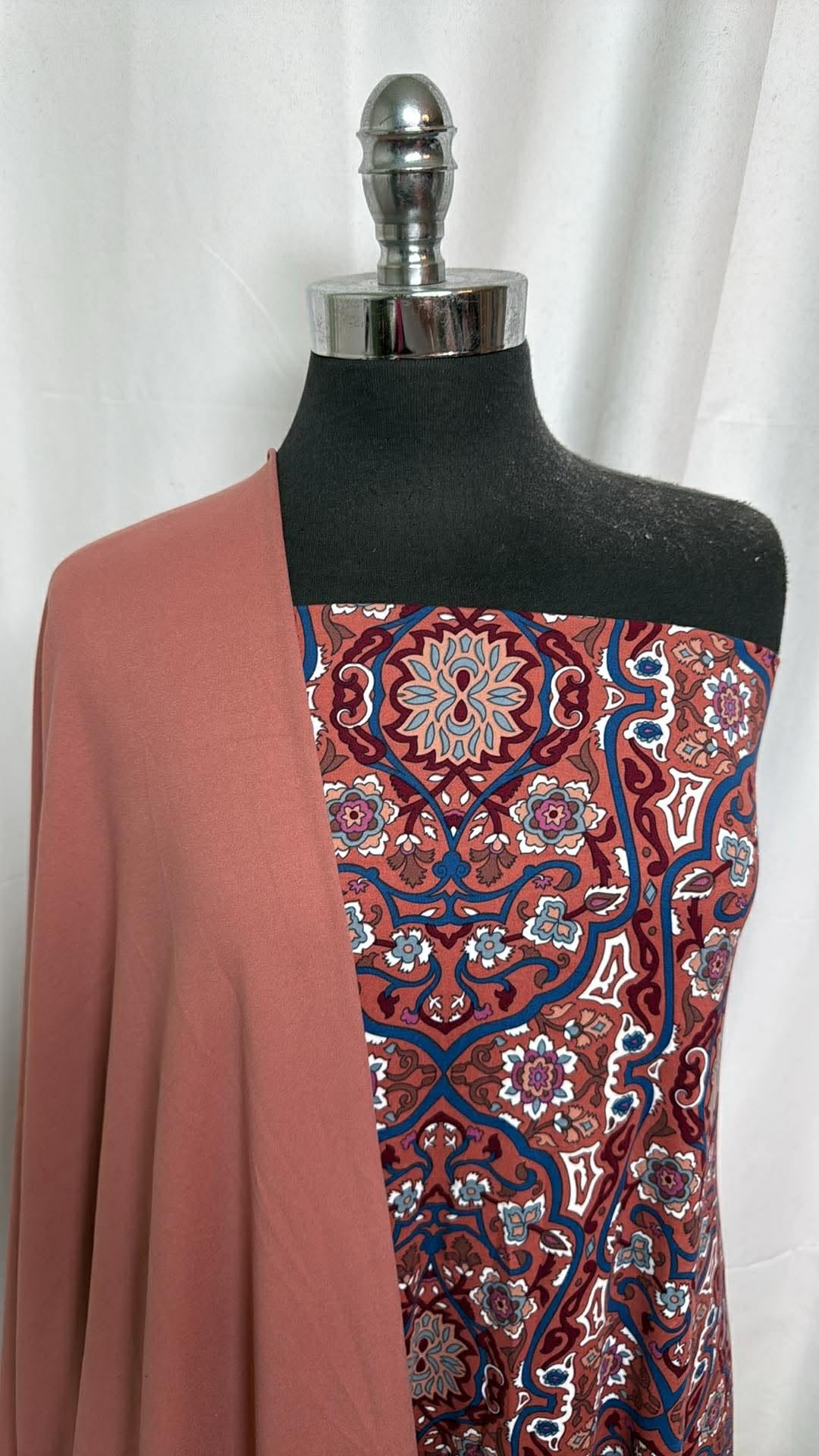 MARSALA/FLOURISH BUNDLE : 2YD Flourish DBP & 2YD Marsala Single-Brushed PF : A30538