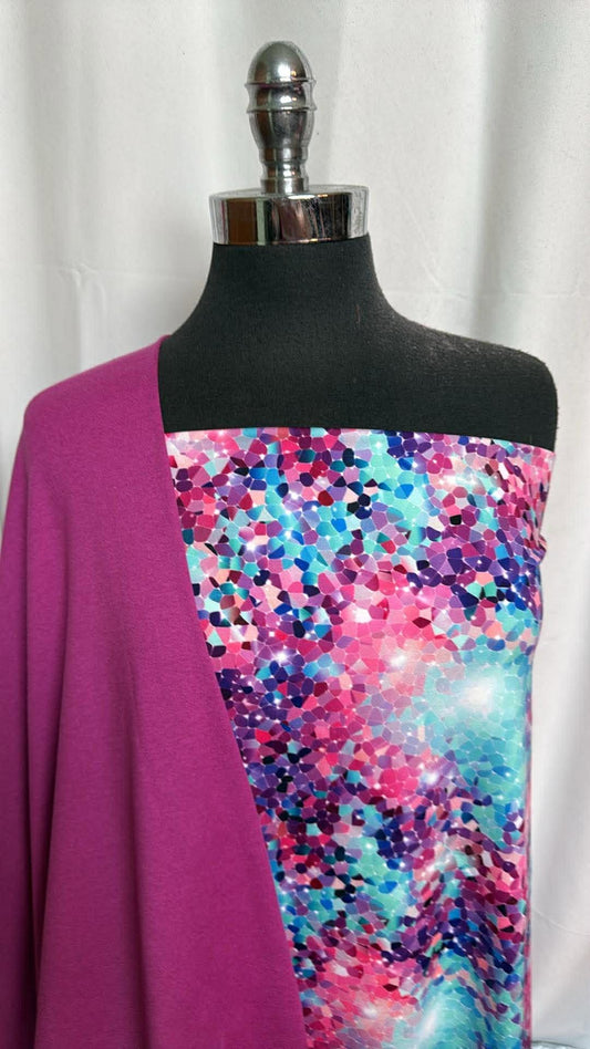 FUCHSIA/KALEIDOPOP BUNDLE : 1.5YD Kaleidopop Peached PF & 2YD Fuchsia Peached PF : A29955