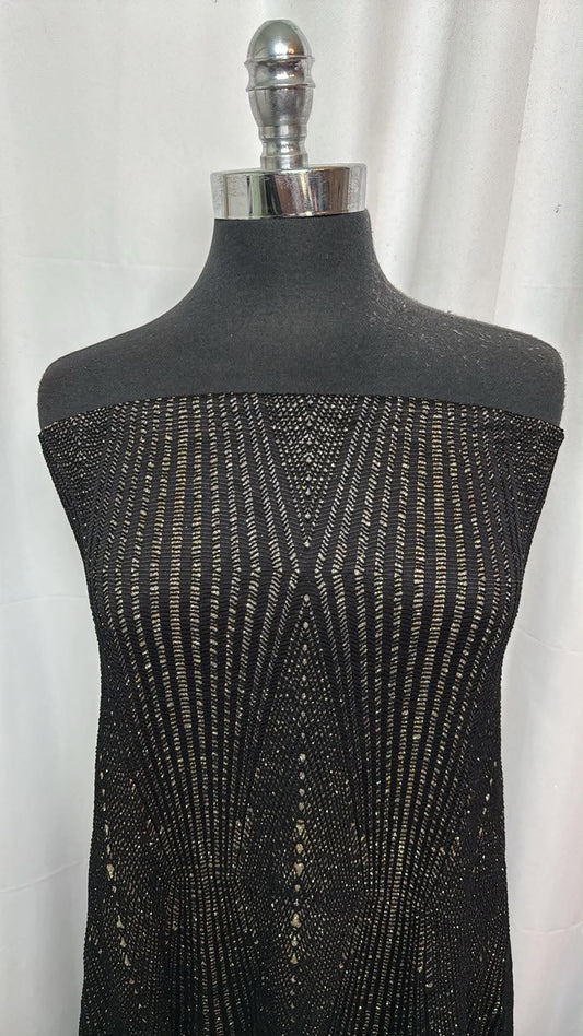 Lace & Glitter - 2 Layers Bonded Poly Lining - 2 Yard Cut