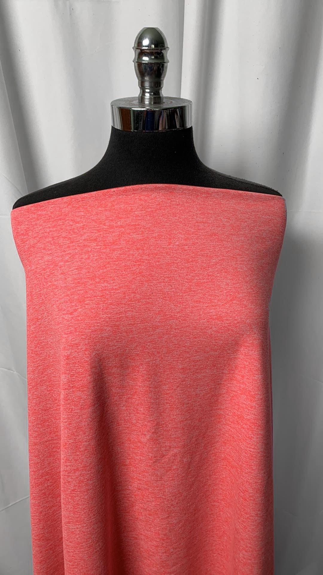 Peach/Silver - Peached Performance - By the 1/2 Yard