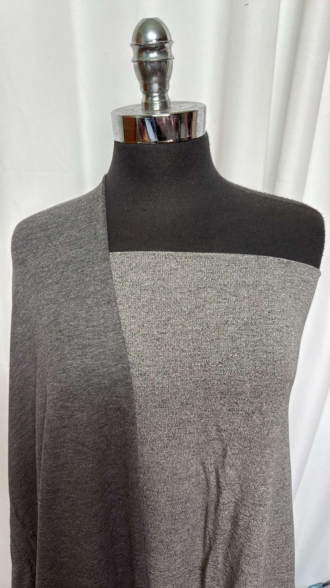 DOUBLE GREY BUNDLE : 2YD Grey C/S FT & 1+YD Darker Grey Bamboo C/S FT (72" Wide) : A27163