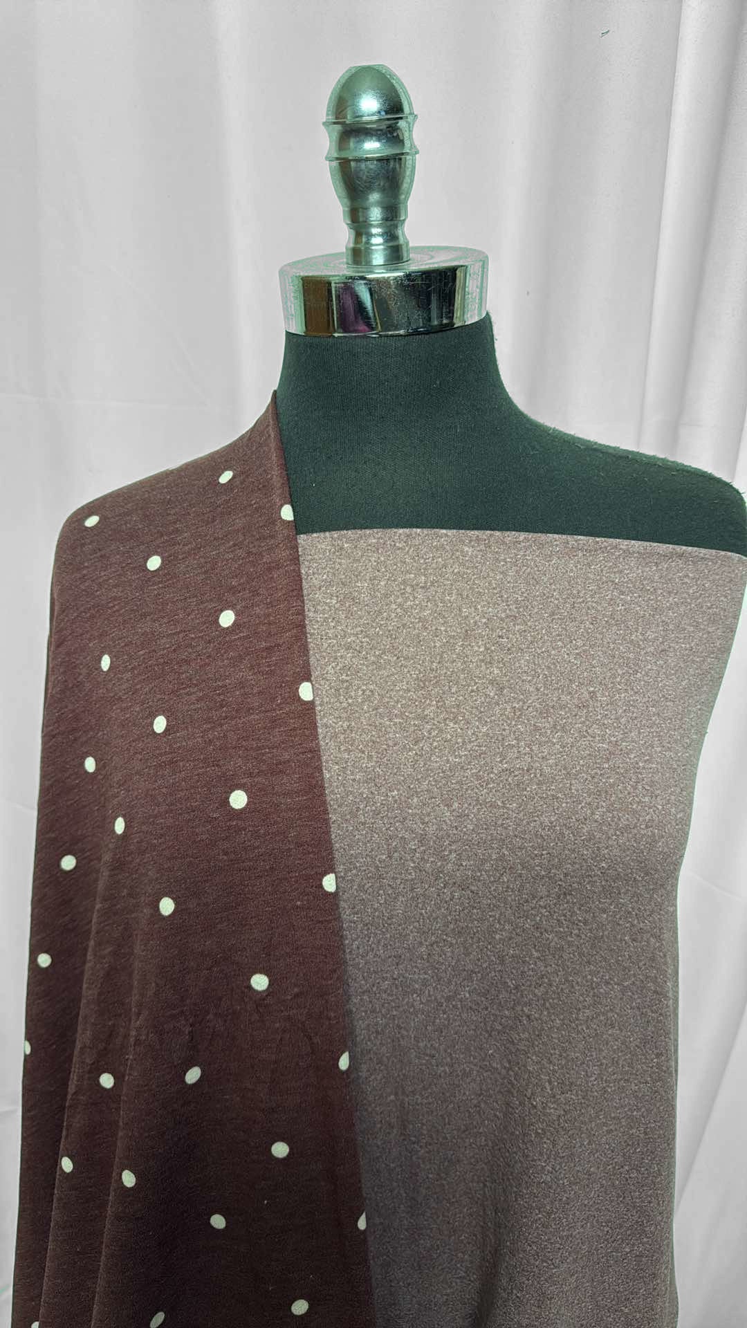BURGUNDY/DOT BUNDLE : 2YD Burgundy 2-Tone DBP & 3YD Burgundy Dot PRS FT : A27235