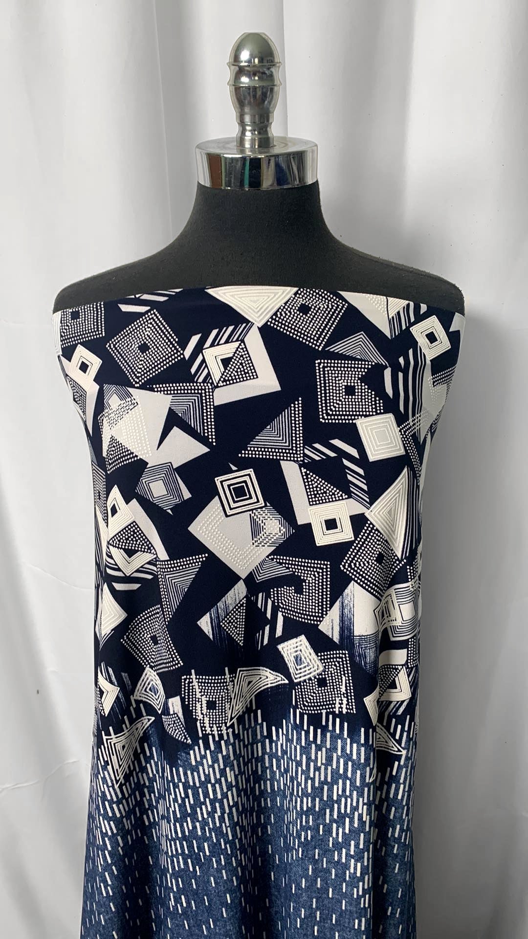 Geometric Double-Border - ITY - 2.5 Yard Cut