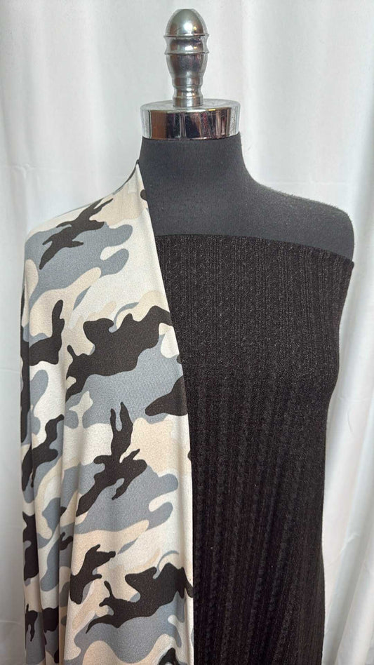 BLACK CABLE/CAMO BUNDLE : 2+YD Camo Oakley SK & 2YD Black Cable SK : A28416