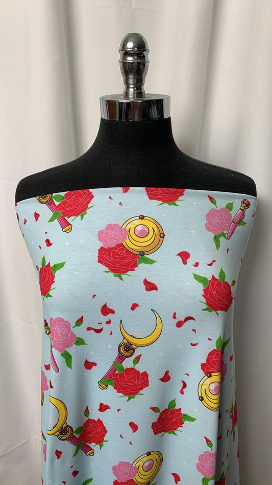 Rose/Scepter (Sailor Moon) - Spun Poly - 2 Yard Cut