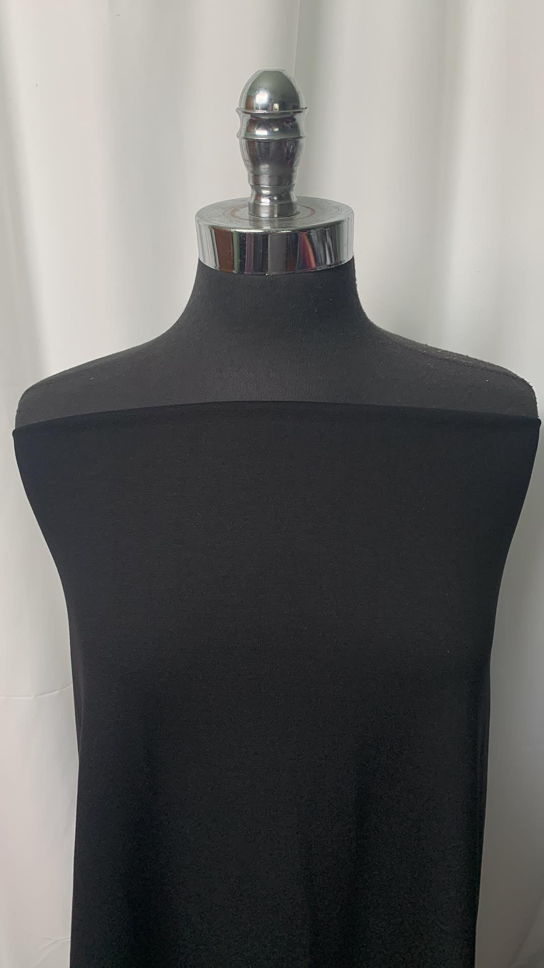 Black - Nylon Ponte - 3 Yard Cut