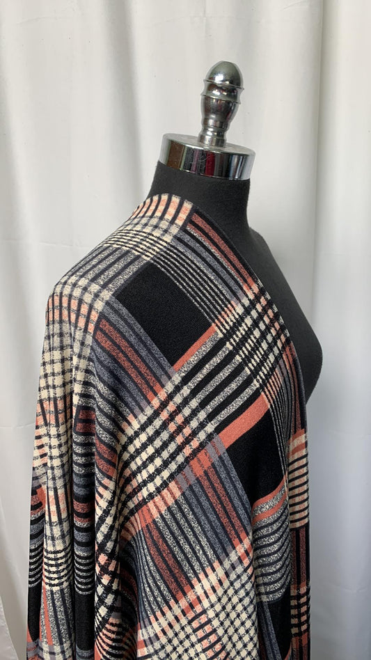 Plaid - Ana Sweater Knit - 2 Yard Cut