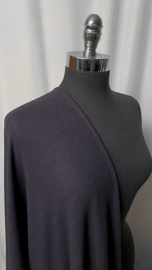 Charcoal - Super Soft Hacci Sweater Knit - 2 Yard Cut